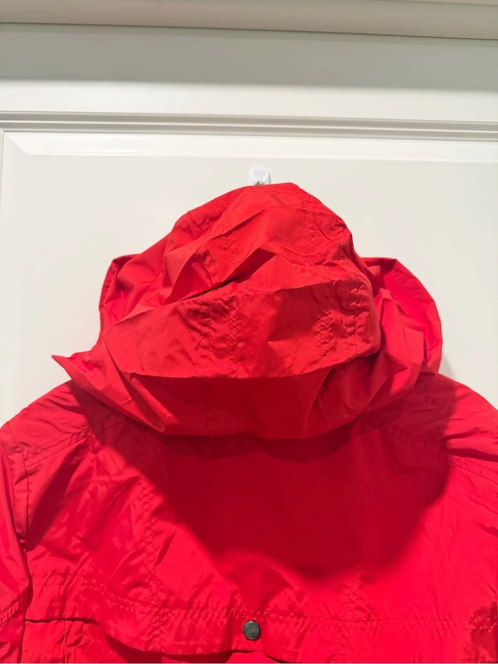 Cole Haan Women's Red Hooded Rain Jacket